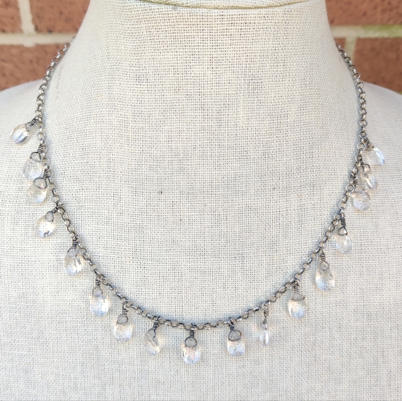 Silpada sterling crystal necklace - Picture 4 of 8